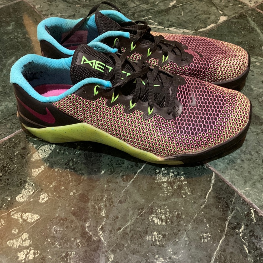Nike Black and Purple Sneakers